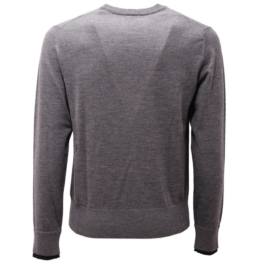 9473AF maglione uomo WOOLRICH grey wool sweater man