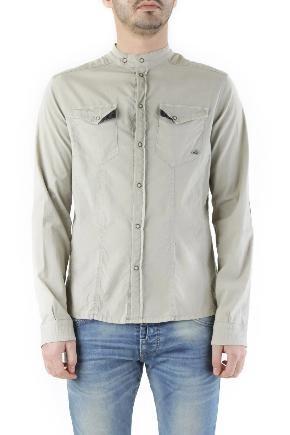 Absolut Joy camicia kaki chiaro   