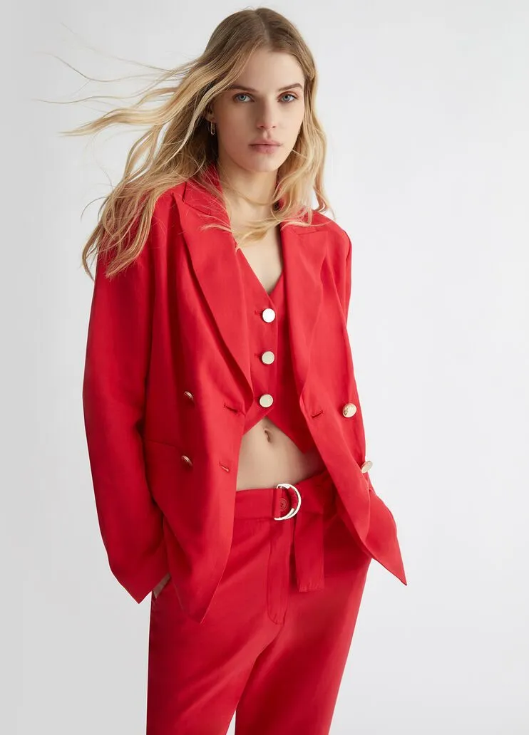 Blazer da completo in lino liu jo