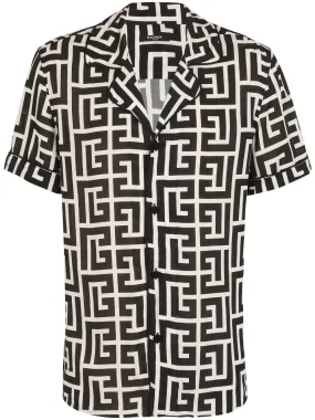 Camicia stampata monogramma