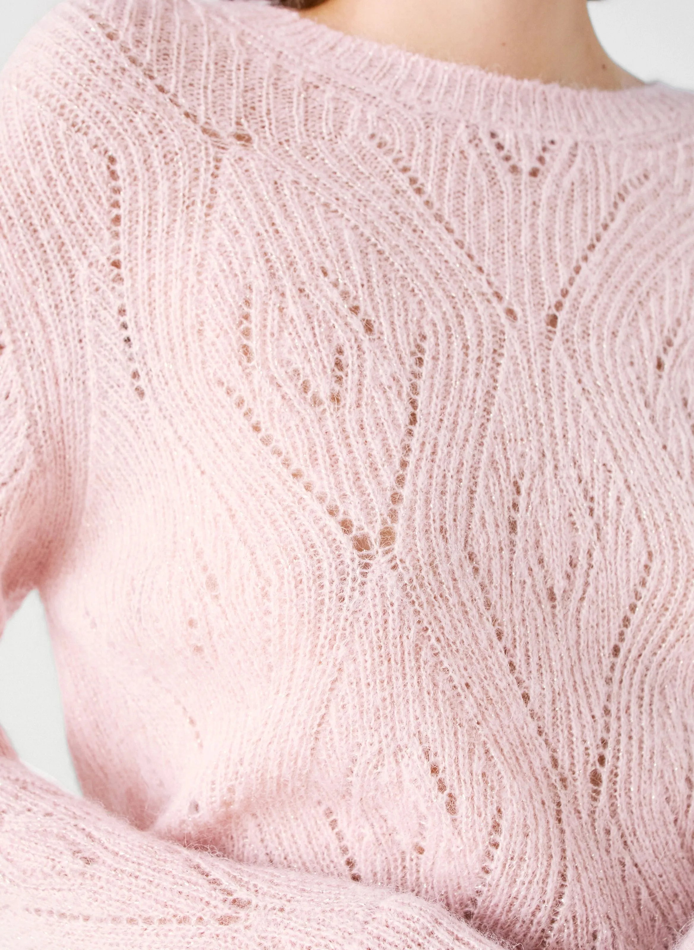  CAROLL   MGORDON - Maglione dritto scollo tondo | Rosa