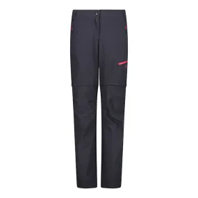 CMP Pantalone Zip Off Trekking Antracite Donna 31T5116 U423