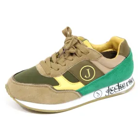 G3368 sneaker bimbo boy JECKERSON army green/beige suede/tissue shoes kids