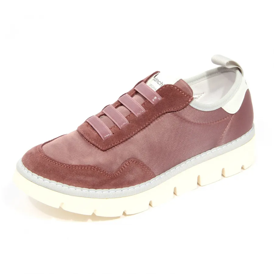 G4694 sneaker donna PÀNCHIC pink suede/fabric shoe women