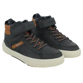 Geox  Sneaker Weemble alta blu lacci elastici 