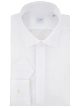 Groomsmen shirt with covered buttons