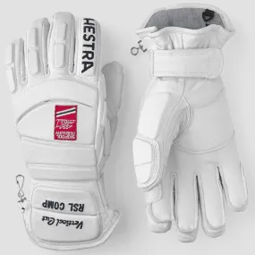 HESTRA RSL COMP NORWAY VERTICAL CUT D30 IMPACT White/Red guanto sci da gara in pelle
