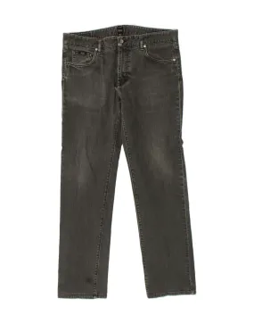 HUGO BOSS Womens Straight Jeans W38 L32  Black
