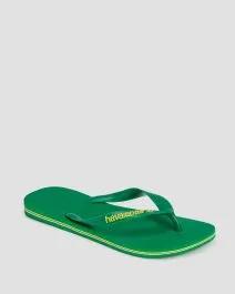 Infradito Havaianas Brasil logo Neon verdi