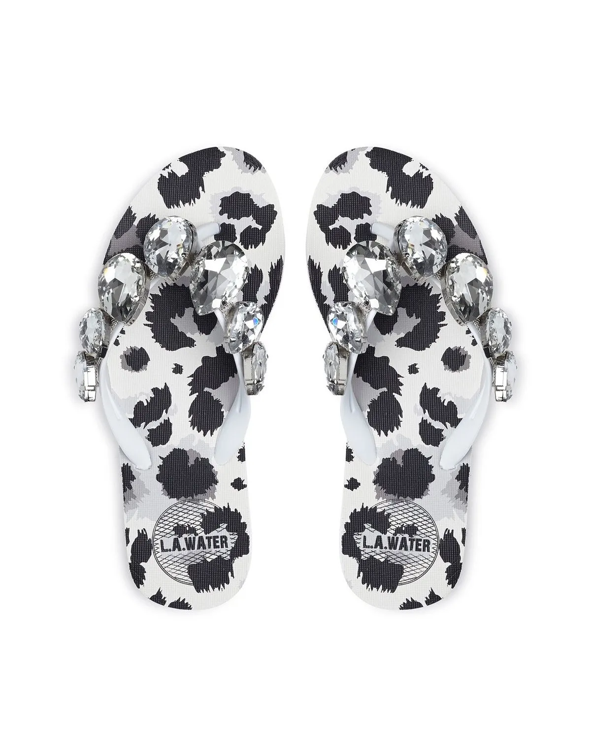 L.A.WATER  Infradito strass in gomma