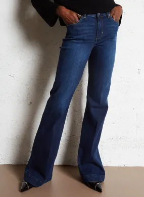  LIU JO   Jeans a zampa delefante in misto cotone | Blu