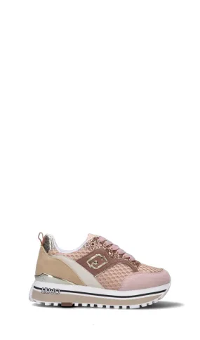 LIU JO Sneaker donna rosa/oro in suede