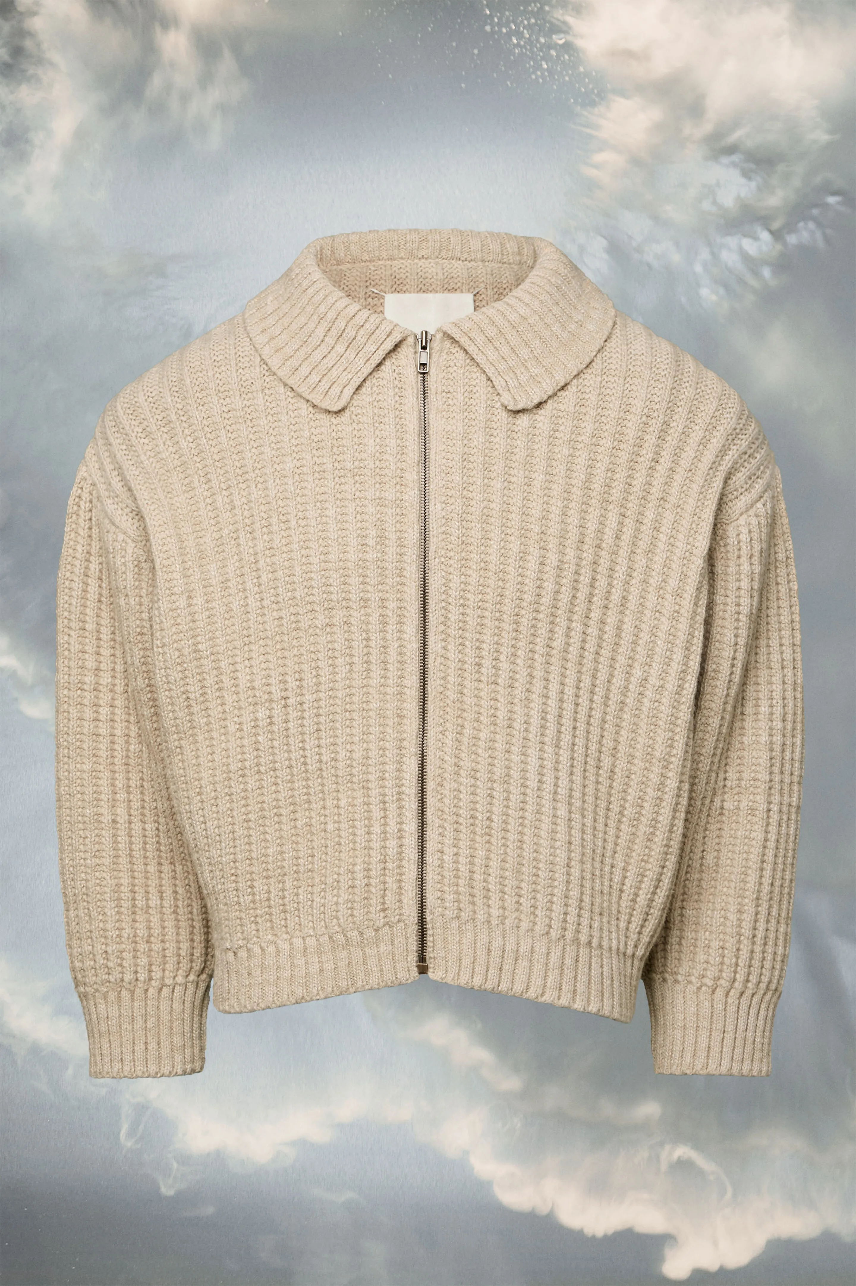 Maglione distorto con zip