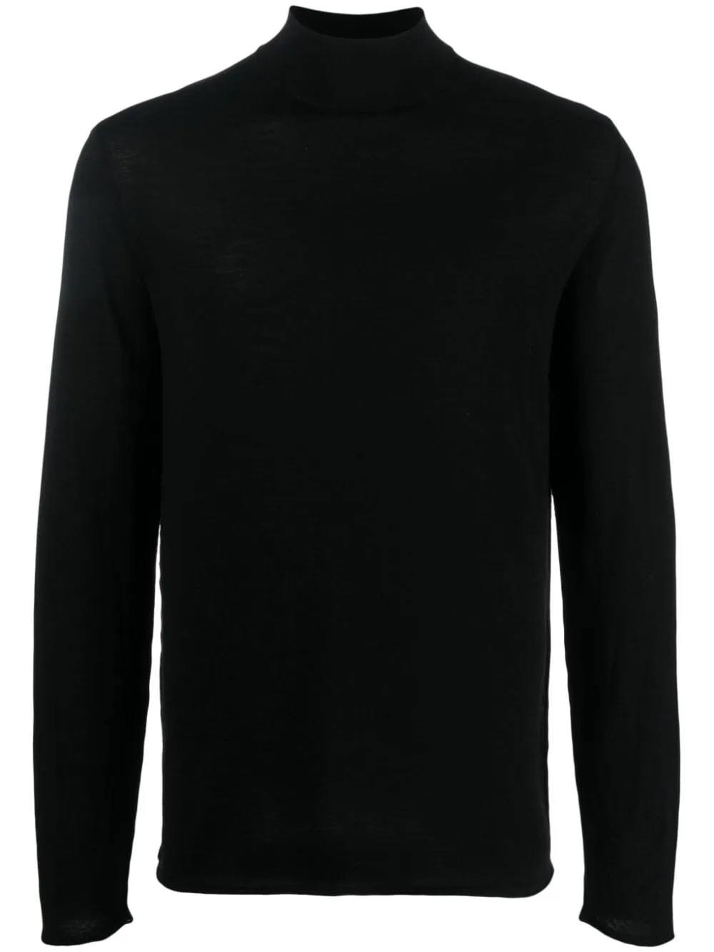 maglione nero collo alto