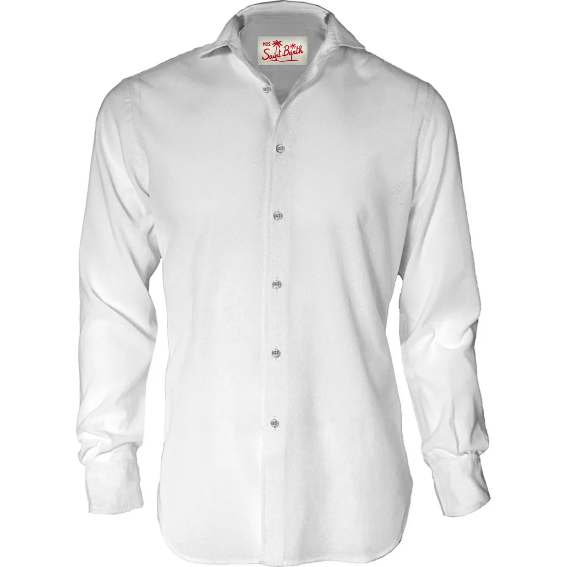 Mc2 Saint Barth / White Linen Shirt
