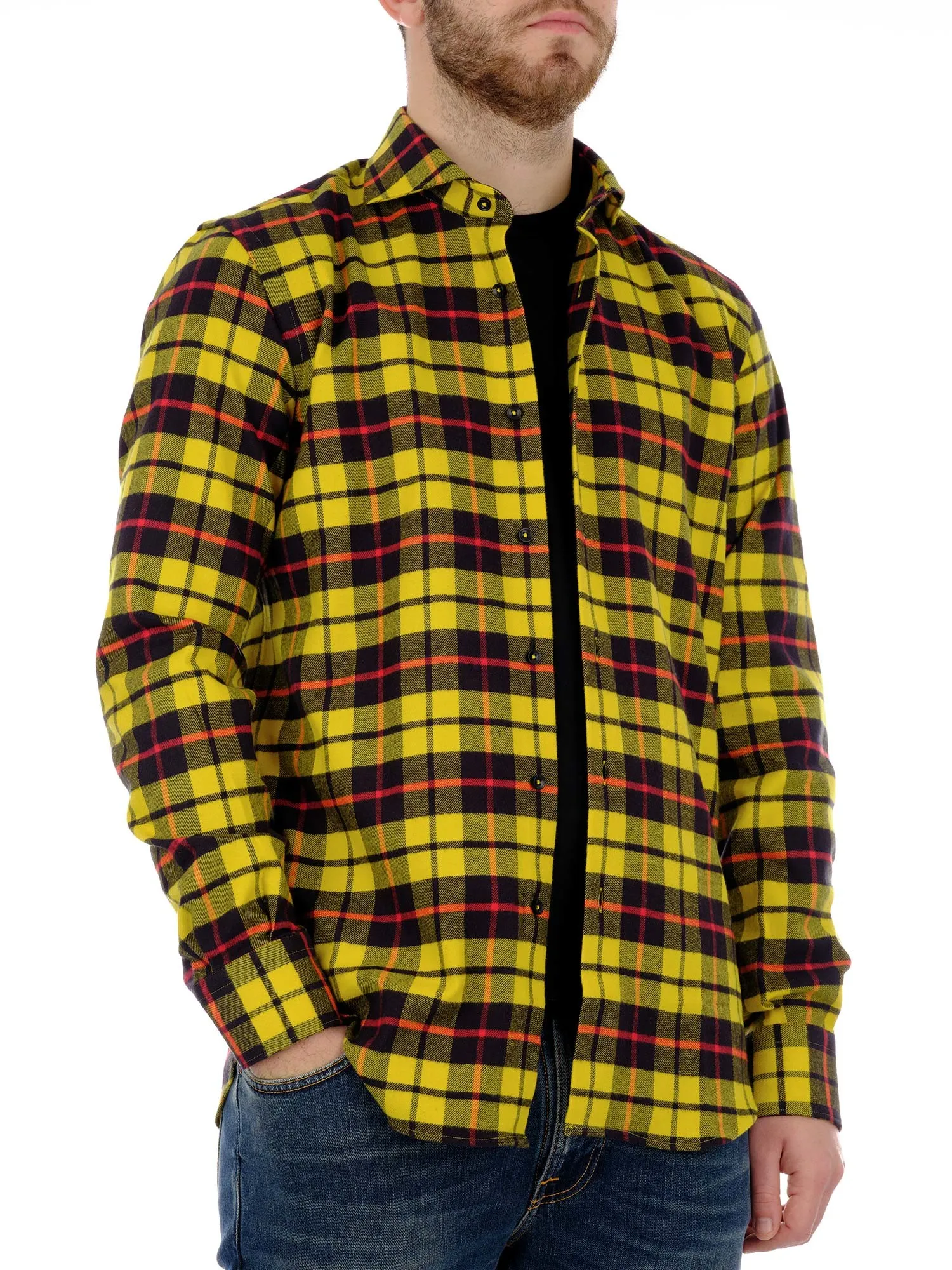 Men's Checked Shirt Heavy Cotton Flannel