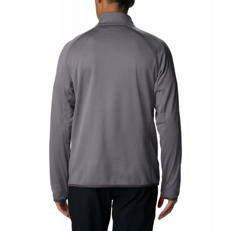 Pile con mezza zip da uomo Columbia Triple Canyon Half Zip (City Grey)