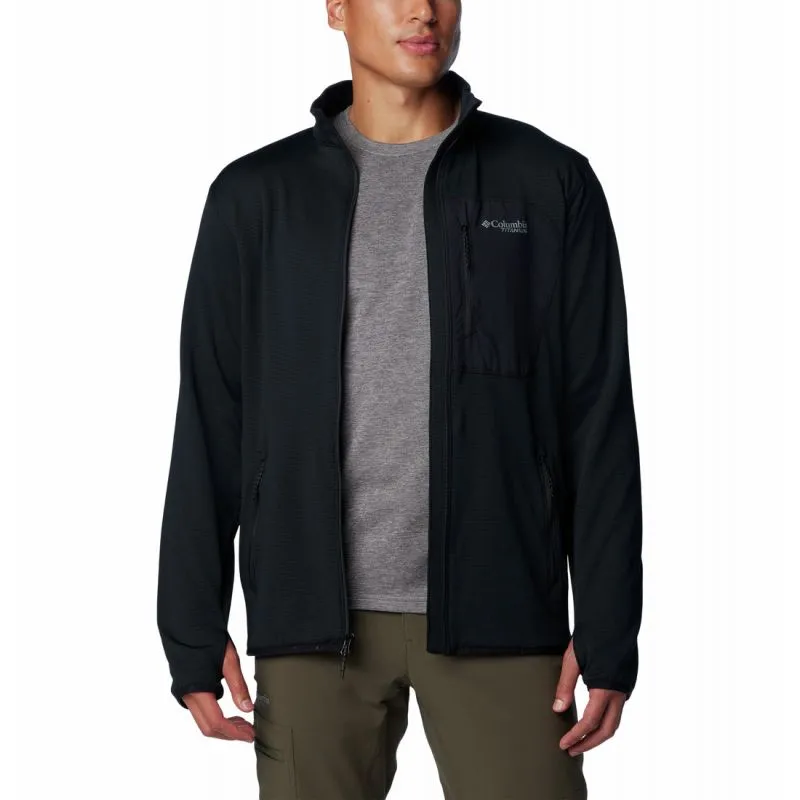 Pile da uomo Columbia Triple Canyon Grid Fleec (NERO)