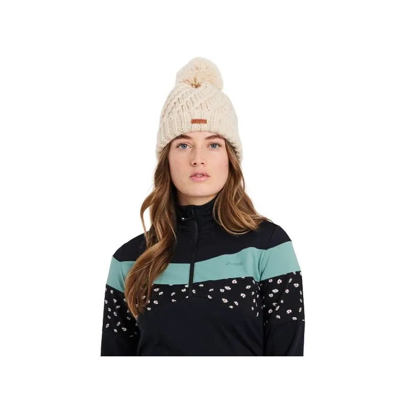 Pile Polar Protest Top PRTABANO 1/4 di zip da donna (verde coccodrillo)