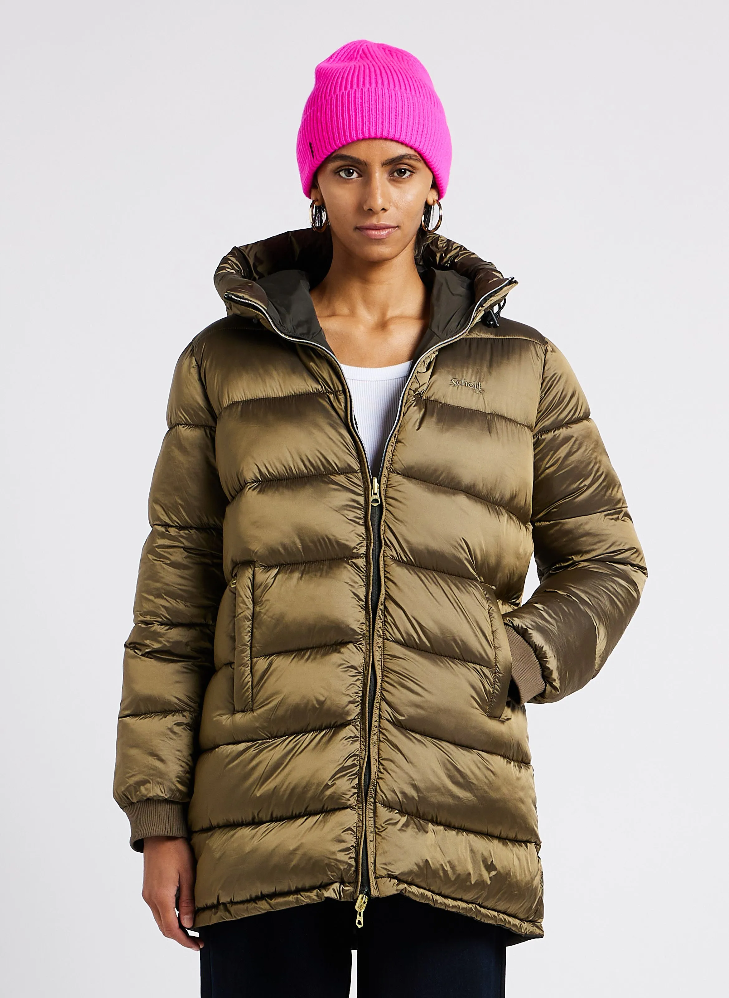  SCHOTT   Piumino con cappuccio | Multicolore