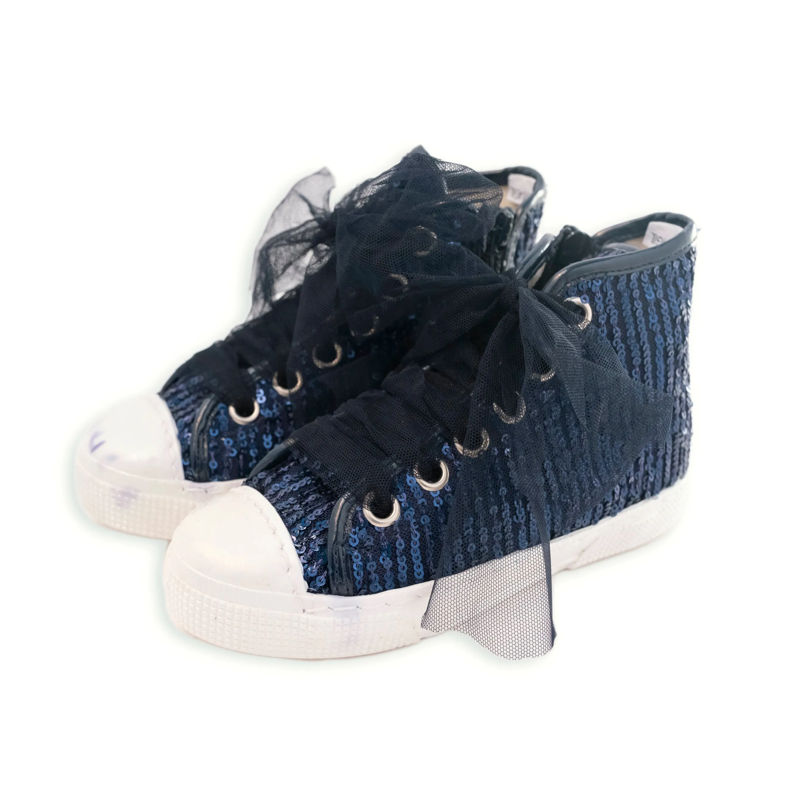 SNEAKER ALTA CON PAILLETTES