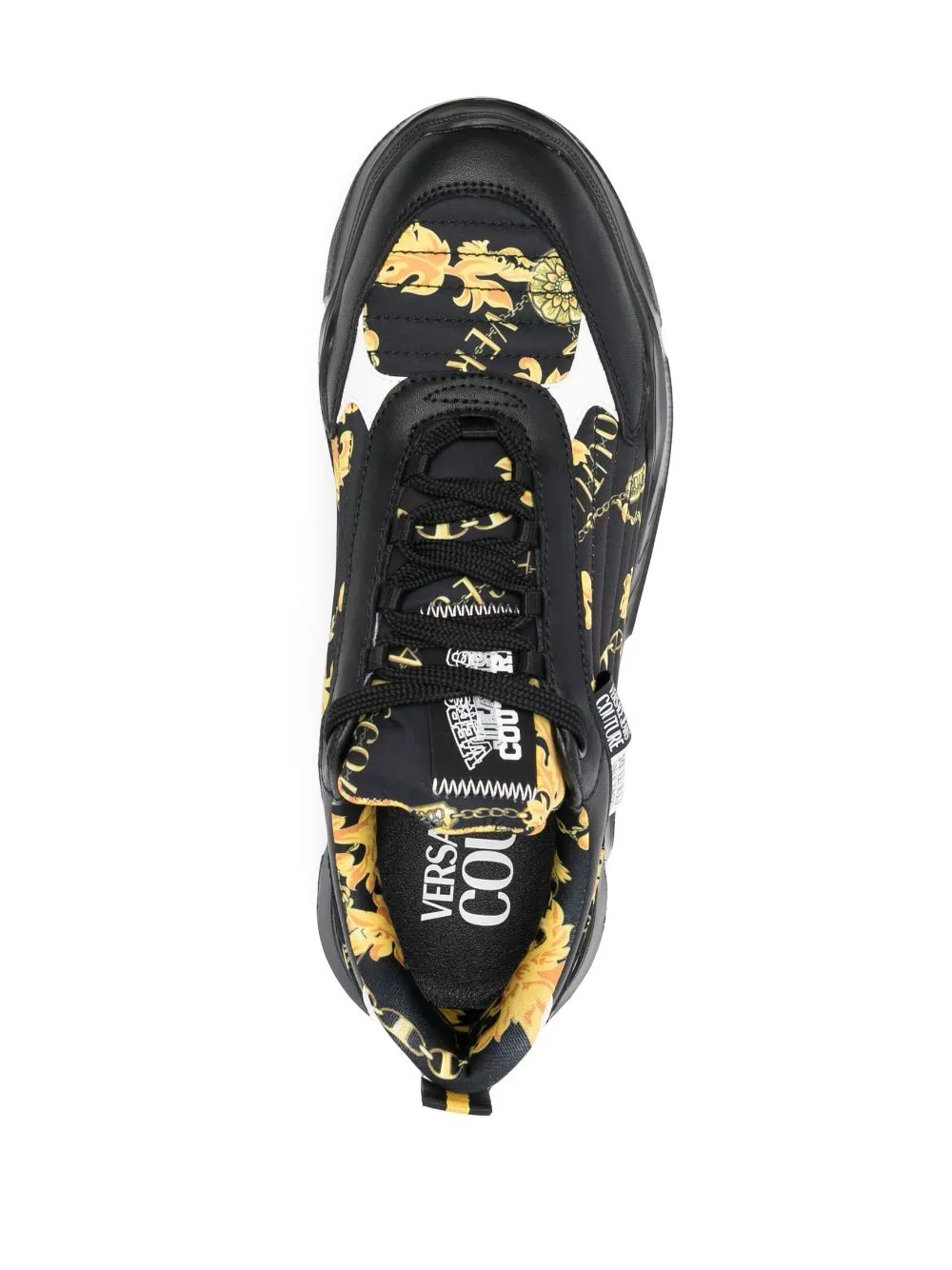 sneaker nera stampa barocca