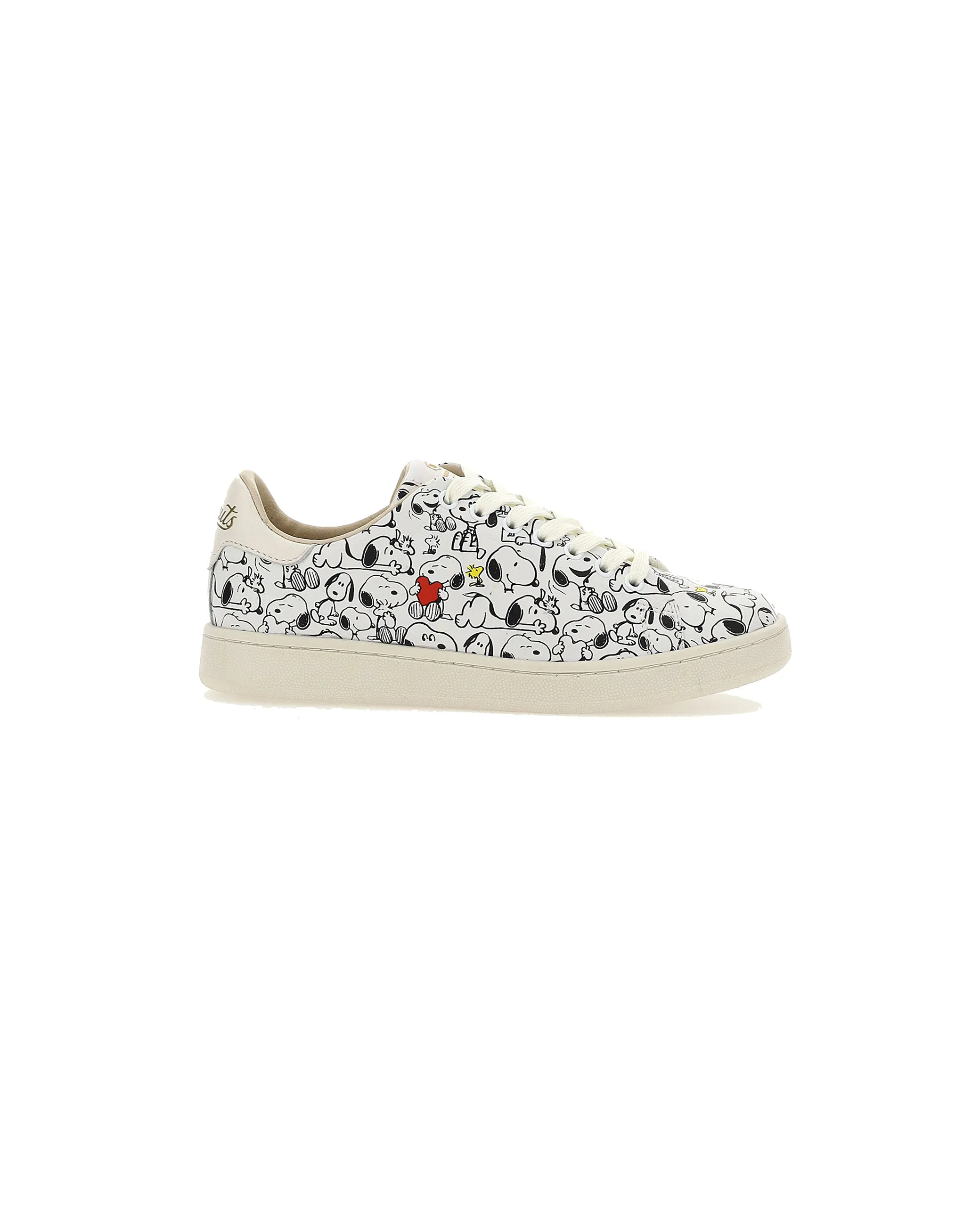 Sneaker Snoopy Mania pelle bianca nera