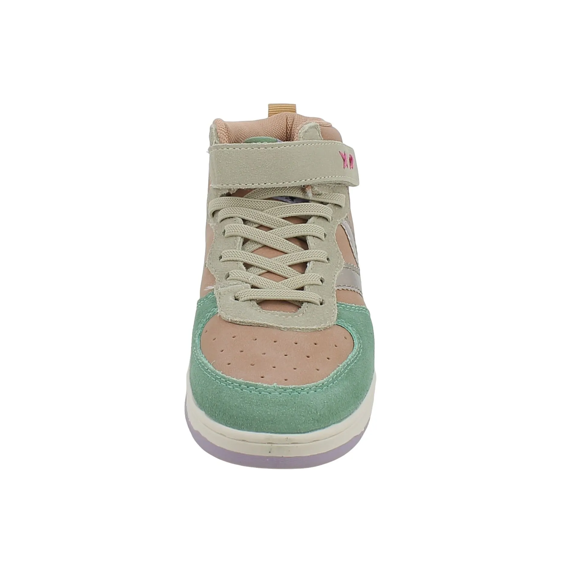 Victoria  Sneaker in Nabuk con Strappo e Lacci Elastici 